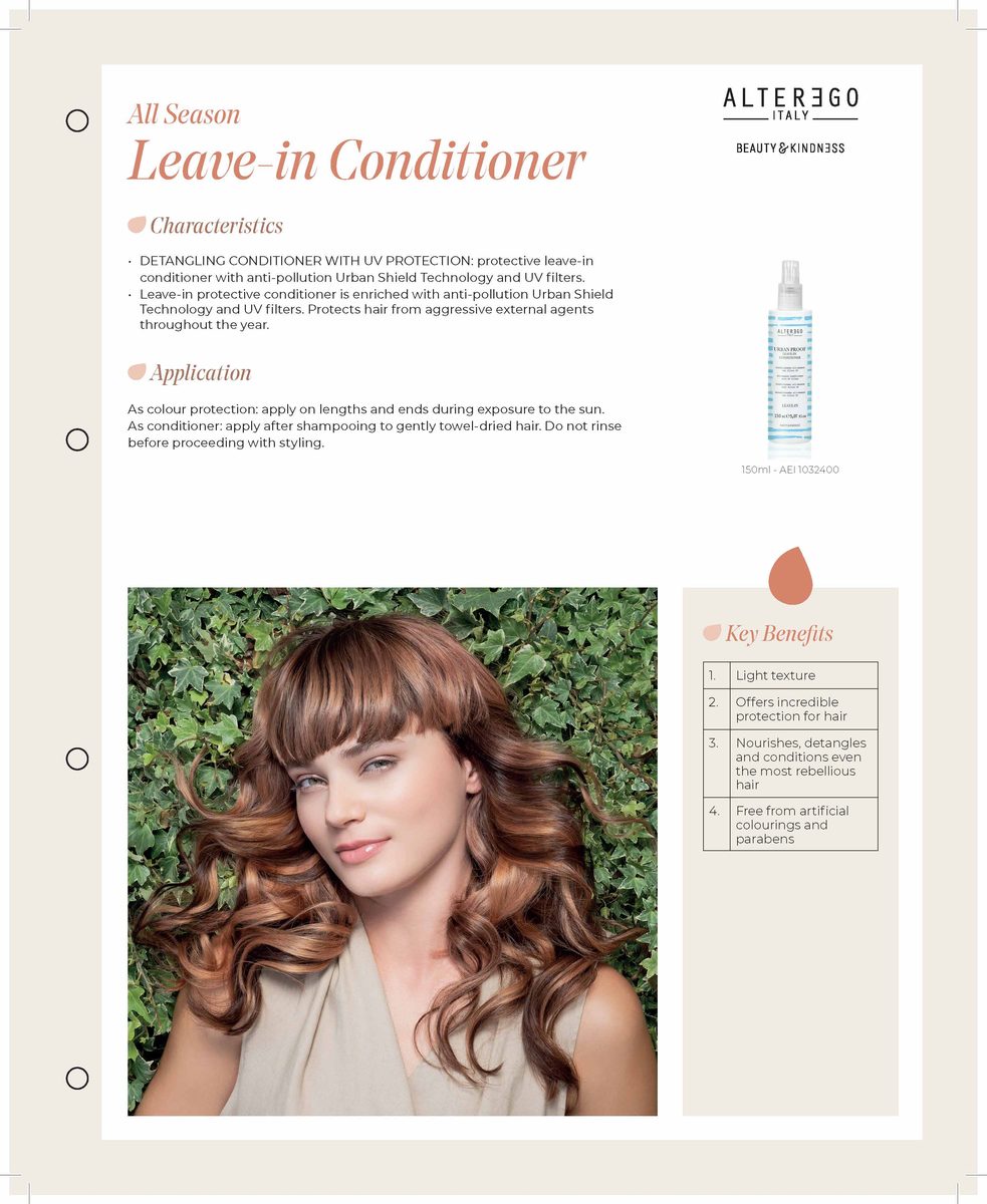 Alter Ego Italy Urban Proof — Urban Proof Leave-In Conditioner / 150 ML / 5.07 oz