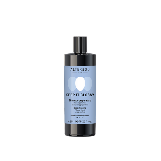Alter Ego Italy Keep It Glossy — Prep Shampoo / 480 ML / 16.23 oz — current manufacturer product photo — SKU 1088207