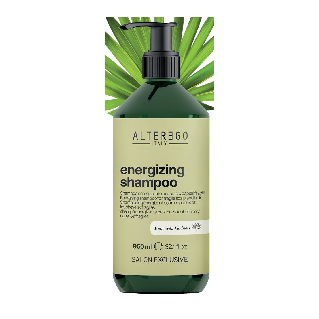Alter Ego Italy — master care energizing shampoo 950 — genuine product photo extracted from original manufacturer brochure