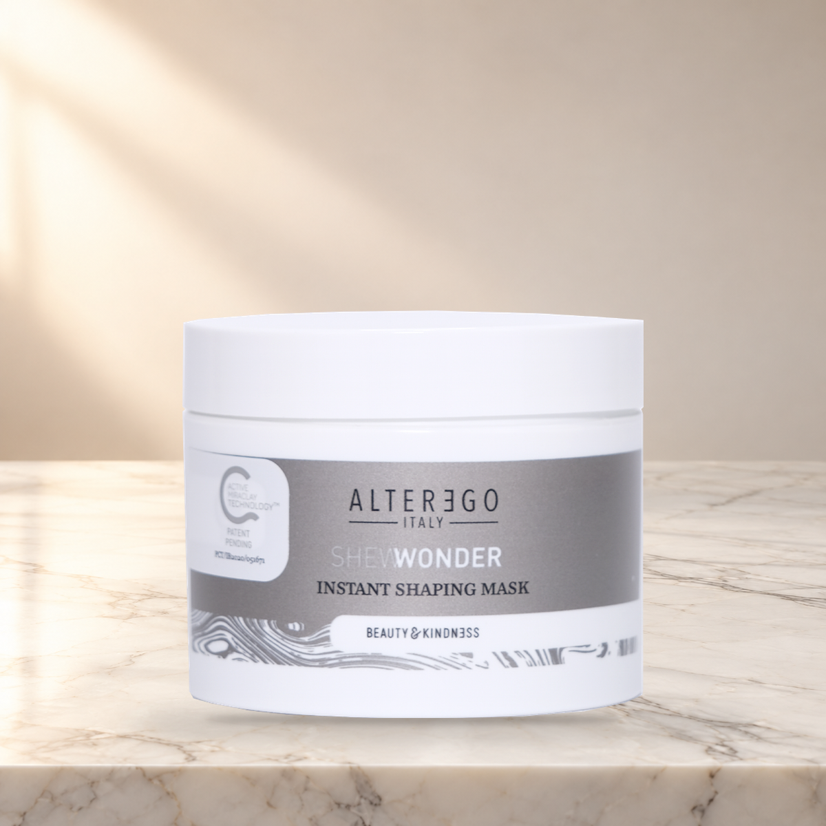 ALTER EGO ITALY  - She Wonder Collection - INSTANT SHAPING MASK — 300ml — product photo on marble countertop