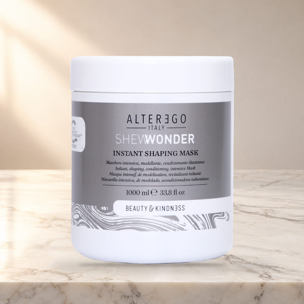 ALTER EGO ITALY  - She Wonder Collection - INSTANT SHAPING MASK — 1000ml — product photo on marble countertop