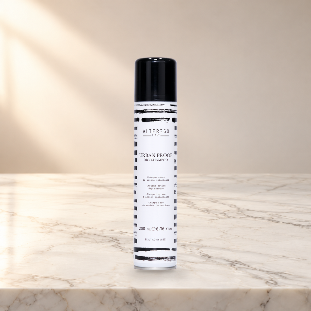Alter Ego Italy Urban Proof — Urban Proof Instant Dry Shampoo / 200 ML / 6.76 oz — product photo on marble countertop