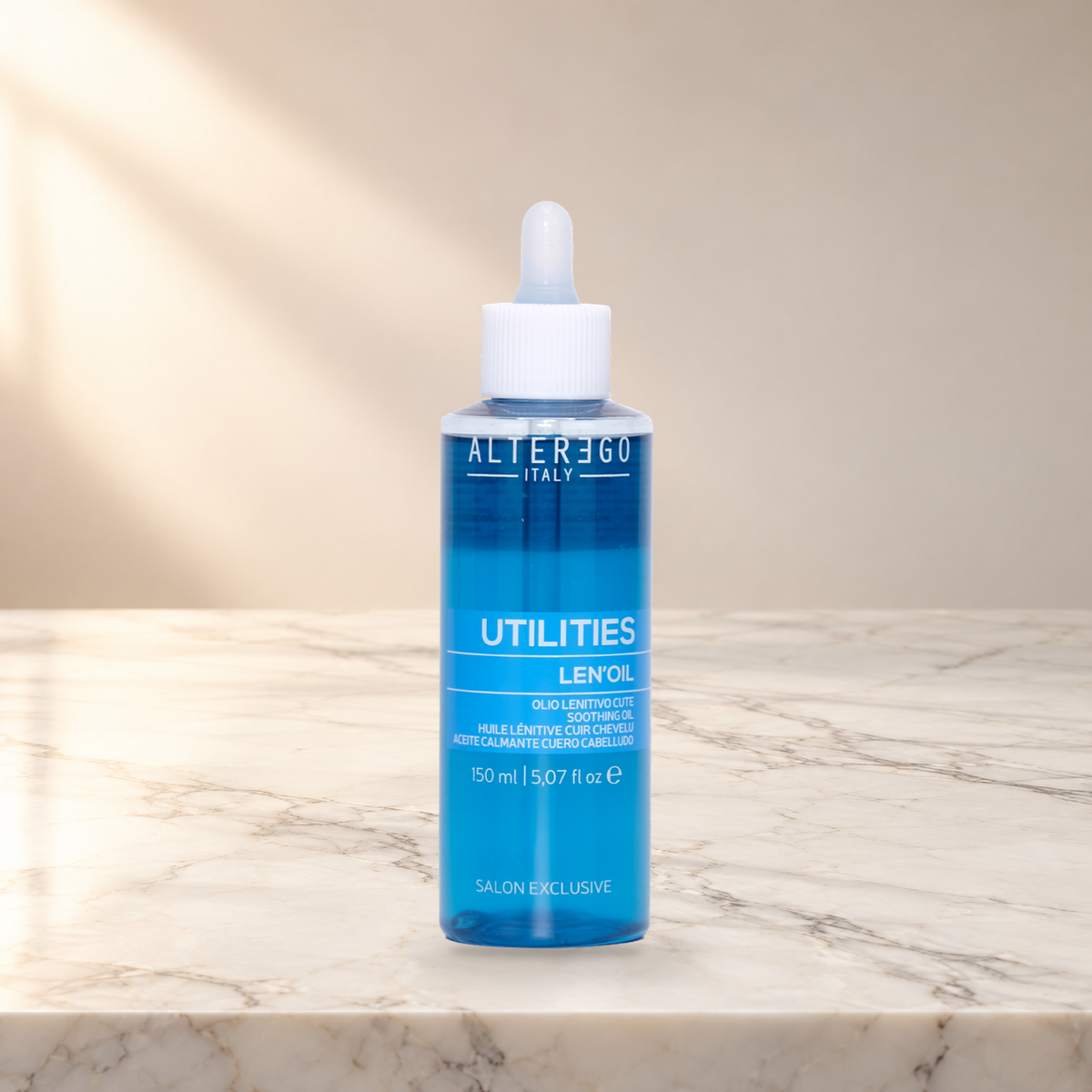 Alter Ego Italy Utilities — Len'Oil / 150 ML / 5.07 oz — product photo on marble countertop