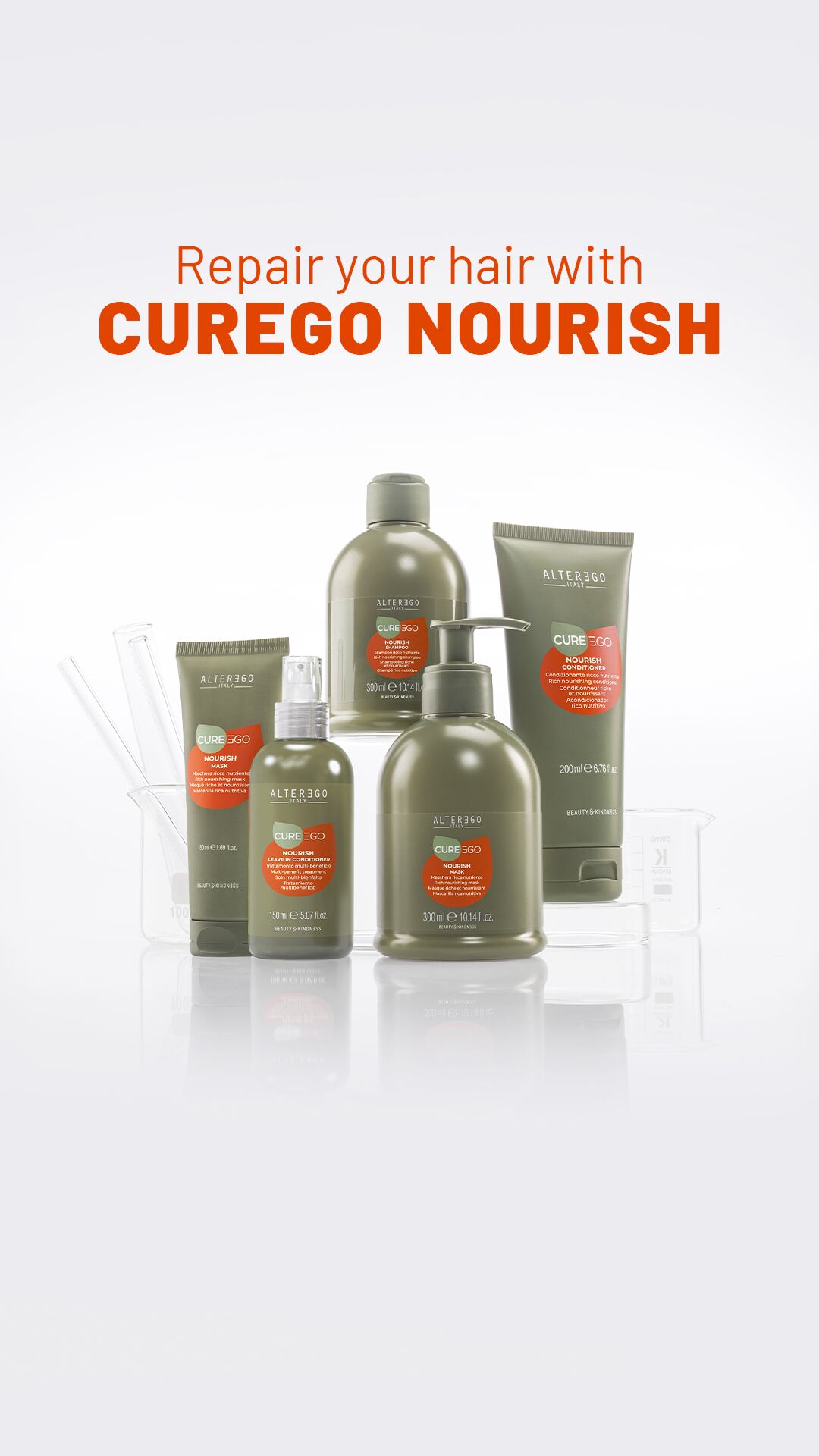 Repair your hair with CurEgo Nourish complete product lineup