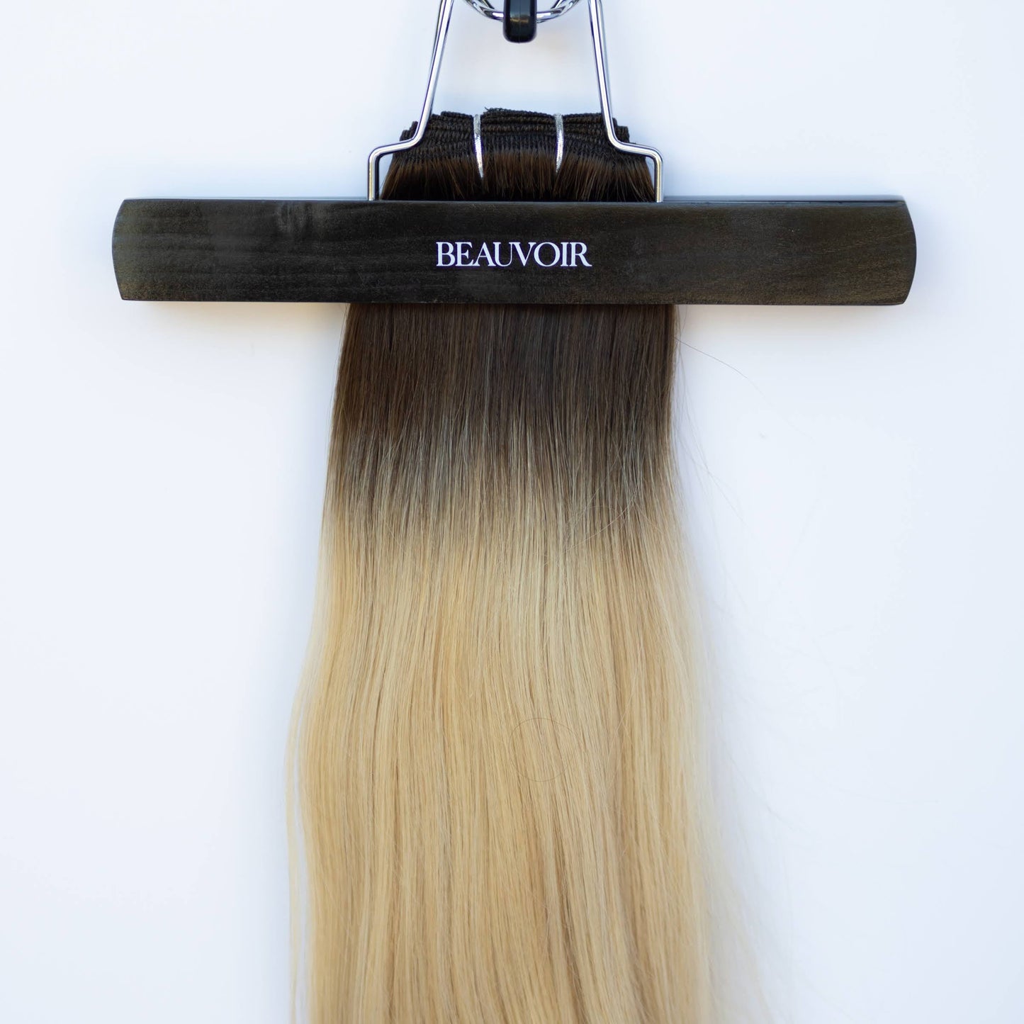 Machine-Tied Weft 22" 160g Pro Blend Hair Extensions - #2/18 Café Noir Balayage (aka Balayage Dark Brown/Dirty Blonde)