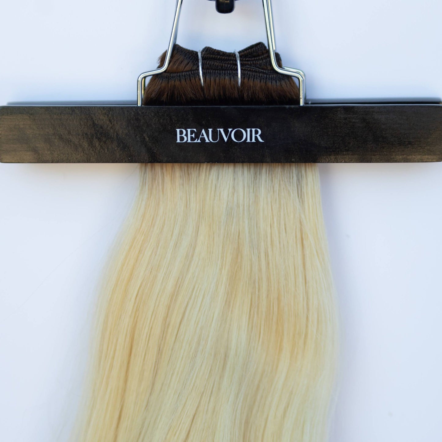 Machine-Tied Weft 22" 160g Pro Blend Hair Extensions - #T3/60 Cocoa Rooted Blonde (aka Rooted Walnut Brown/Ash Blonde)