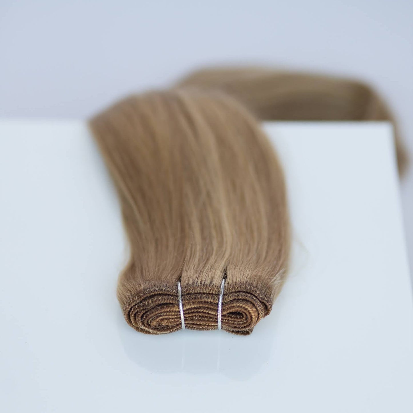 Machine-Tied Weft 24" 170g Pro Blend Hair Extensions - #6/18 Sea Salt & Caramel (aka Highlight Hot Toffee Blonde)