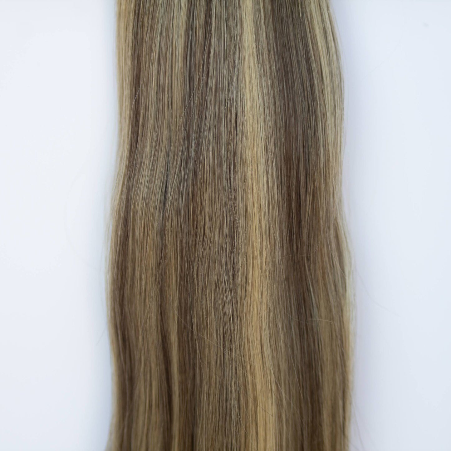 Machine-Tied Weft 20" 145g Single Donor Virgin - #4/27 Chocolate Brulé (aka Highlight Chocolate Brown)