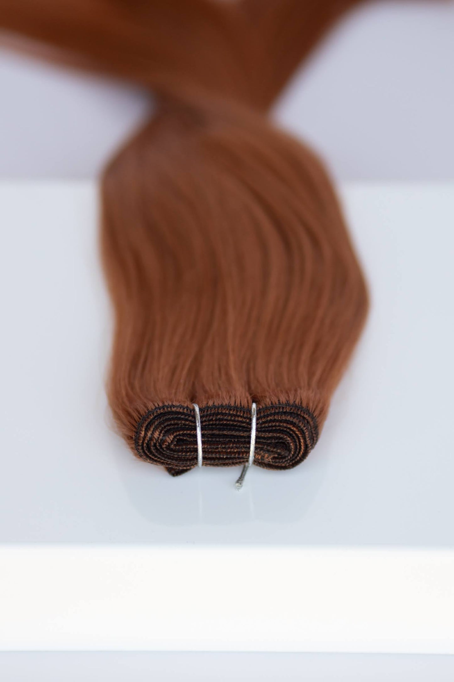 Machine-Tied Weft 22" 160g Single Donor Virgin - #570 Sunset (aka Pumpkin Spice)