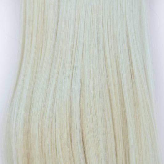 Machine-Tied Weft 22" 160g Pro Blend Hair Extensions - #80 Hollywood Blonde (aka White Blonde)