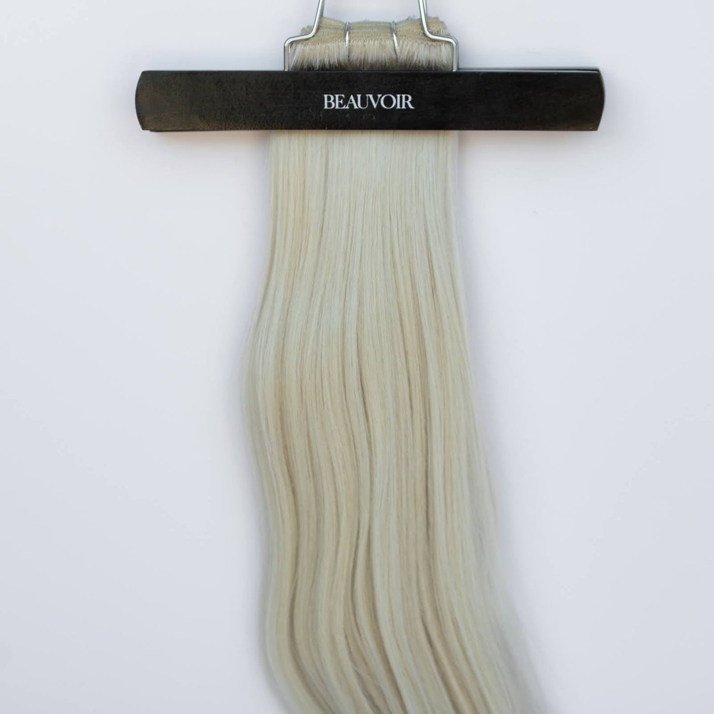 Machine-Tied Weft 28" 180g Pro Blend Hair Extensions - #80 Hollywood Blonde (aka White Blonde)
