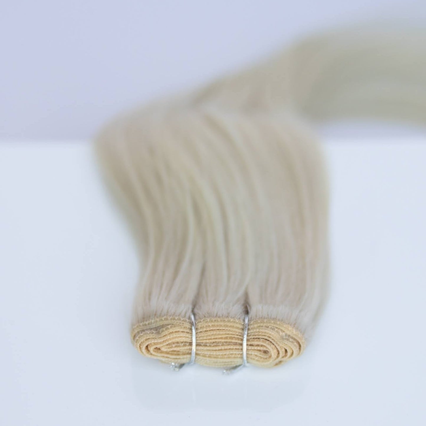Machine-Tied Weft 24" 170g Pro Blend Hair Extensions - #80 Hollywood Blonde (aka White Blonde)