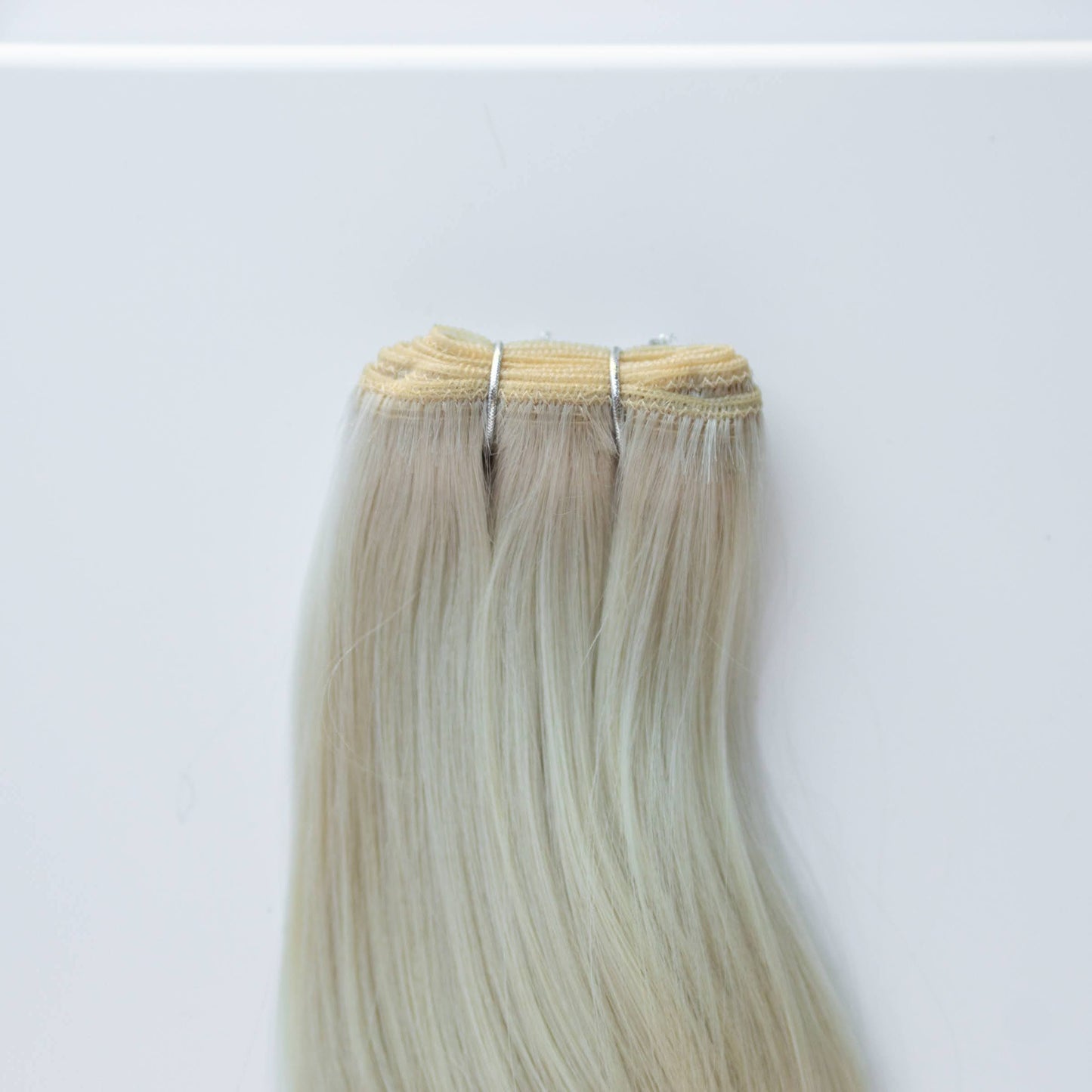 Machine-Tied Weft 24" 170g Pro Blend Hair Extensions - #80 Hollywood Blonde (aka White Blonde)
