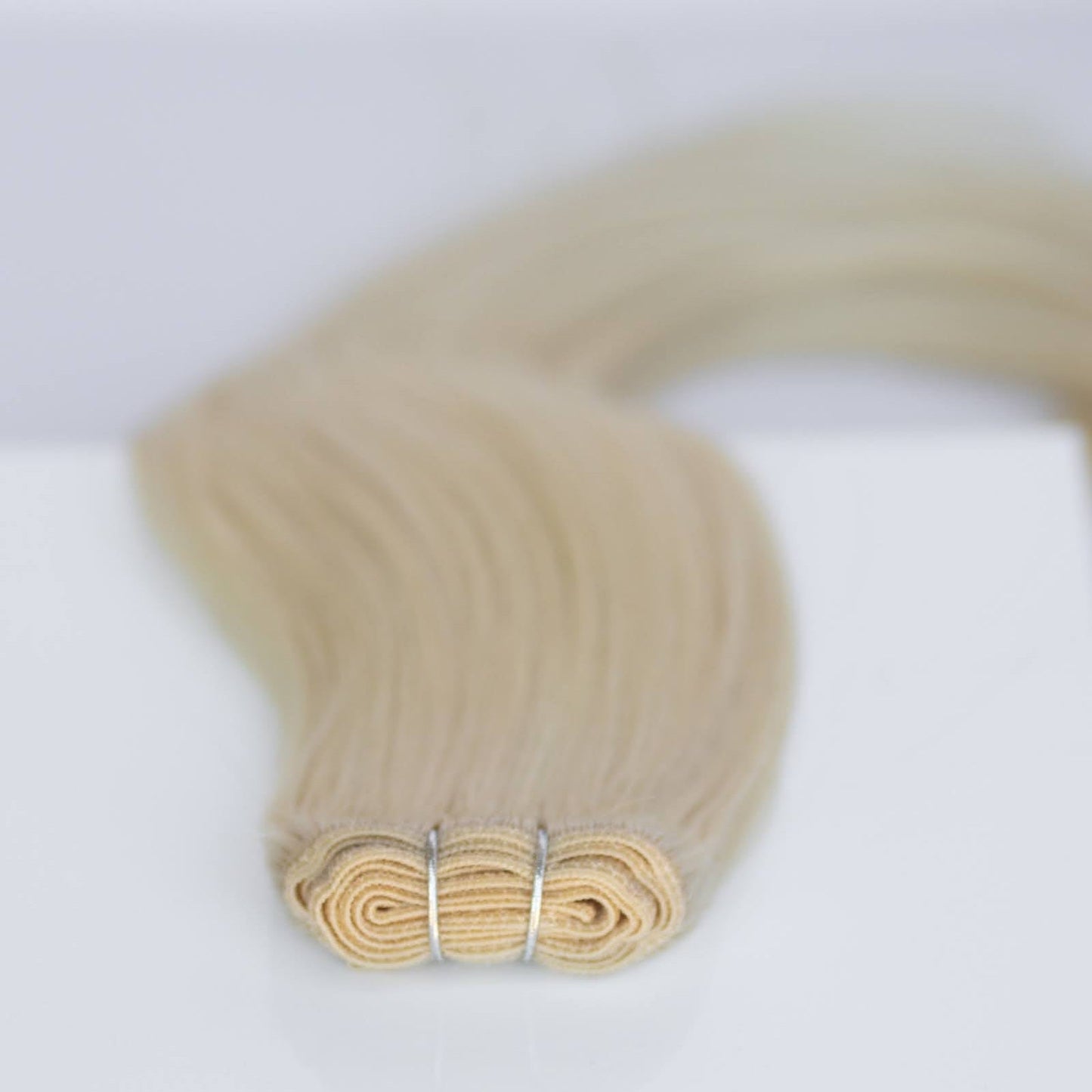 Machine-Tied Weft 24" 170g Pro Blend Hair Extensions - #60 Classic Blonde (aka Ash Blonde)