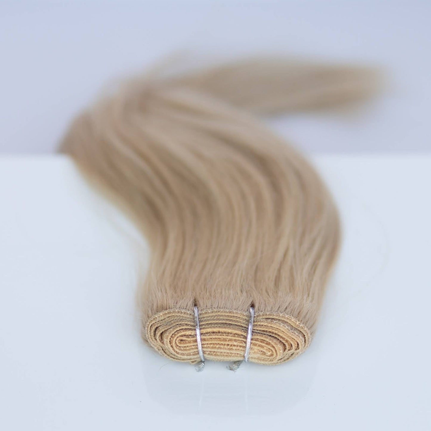 Machine-Tied Weft 28" 180g Pro Blend Hair Extensions - #16 Paris Blonde (aka Vanilla Blonde)