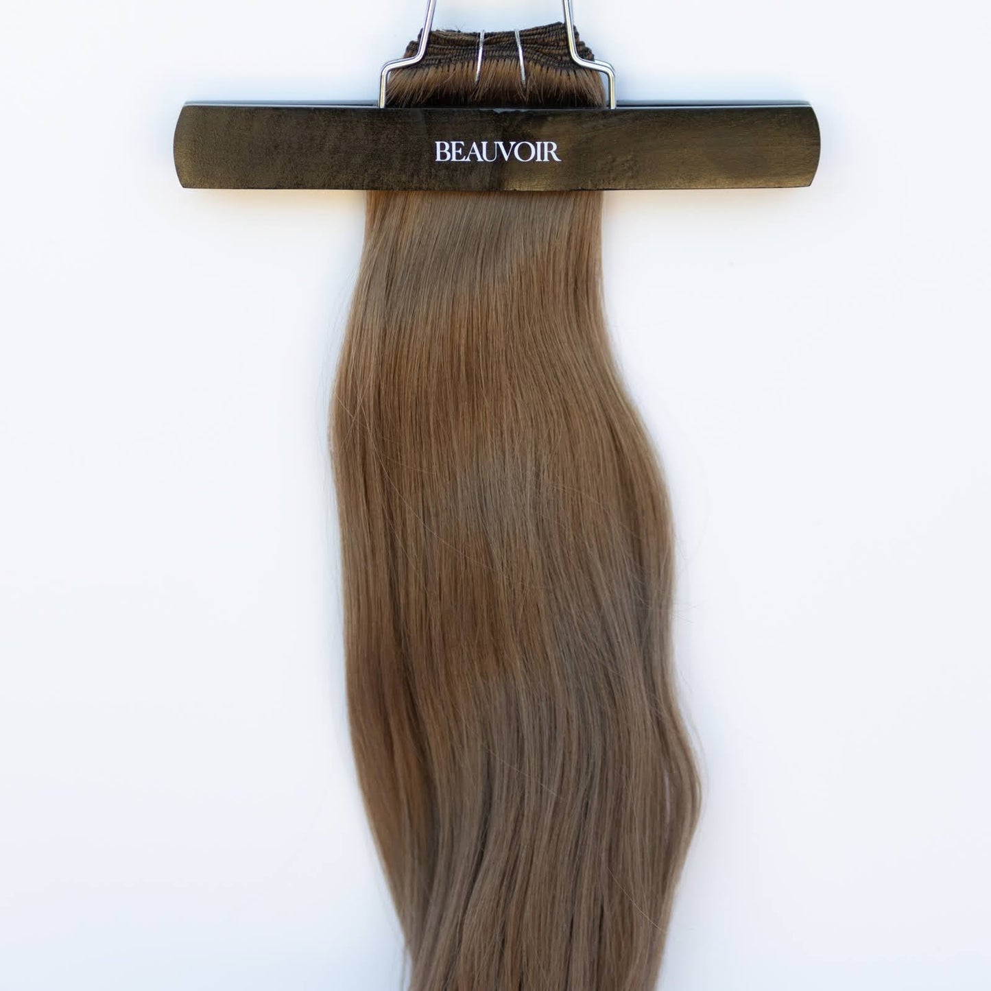 Machine-Tied Weft 22" 160g Pro Blend Hair Extensions -  #8 Whiskey Brown (aka Ash Brown)