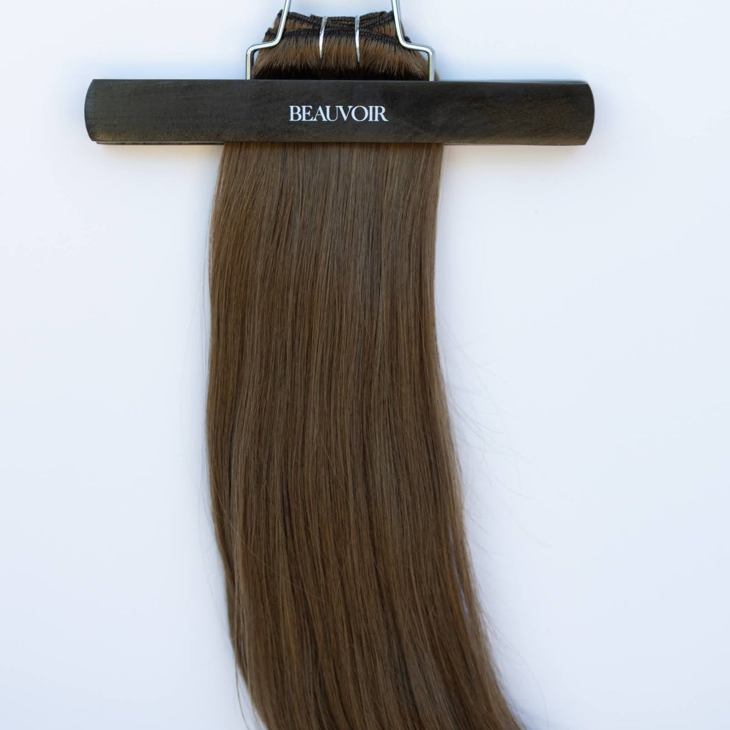 Machine-Tied Weft 24" 170g Pro Blend Hair Extensions -  #4 Roasted Walnut (aka Chocolate Brown)
