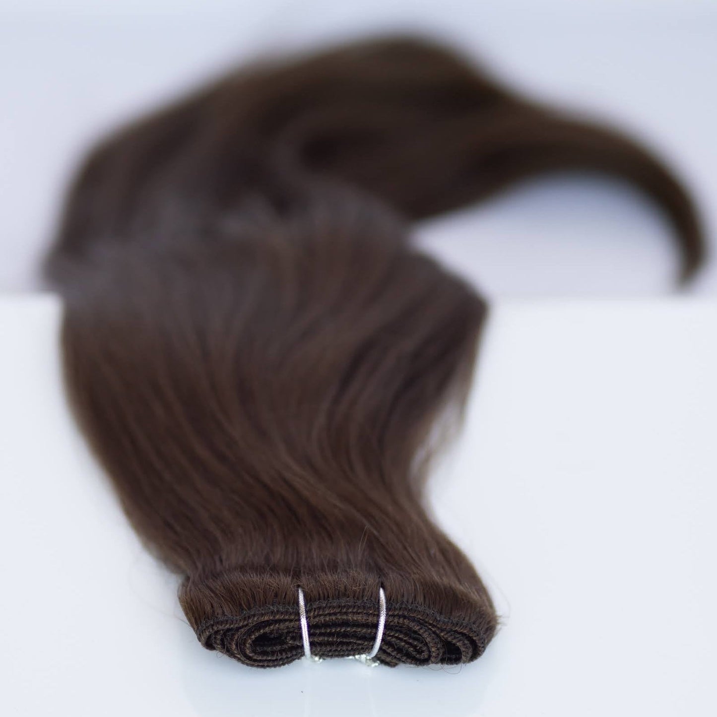Machine-Tied Weft 22" 160g Pro Blend Hair Extensions - #2 Dark Chocolate (aka Dark Brown)