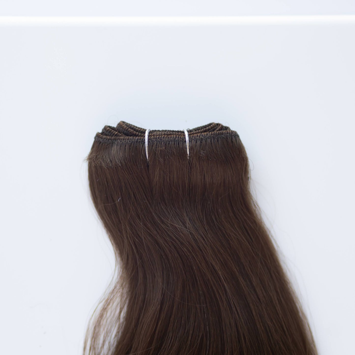 Machine-Tied Weft 16" 120g Pro Blend Hair Extensions - #2 Dark Chocolate (aka Dark Brown)