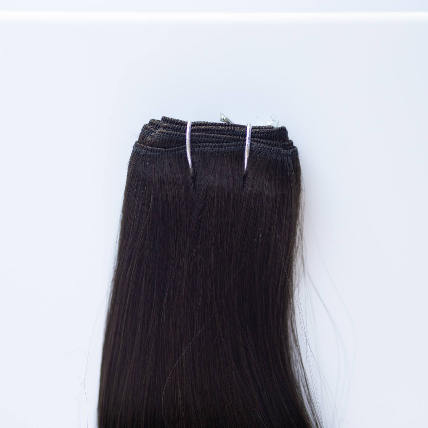 Machine-Tied Weft 22" 160g Pro Blend Hair Extensions -  #1C Espresso Brown (aka Mocha Brown)