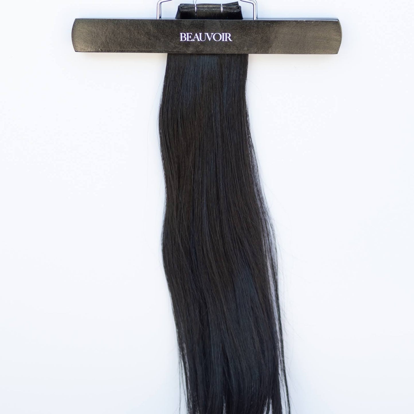 Genius (Micro) Weft 20" 80g Pro Blend Hair Extensions - #1B Midnight (aka Off Black)