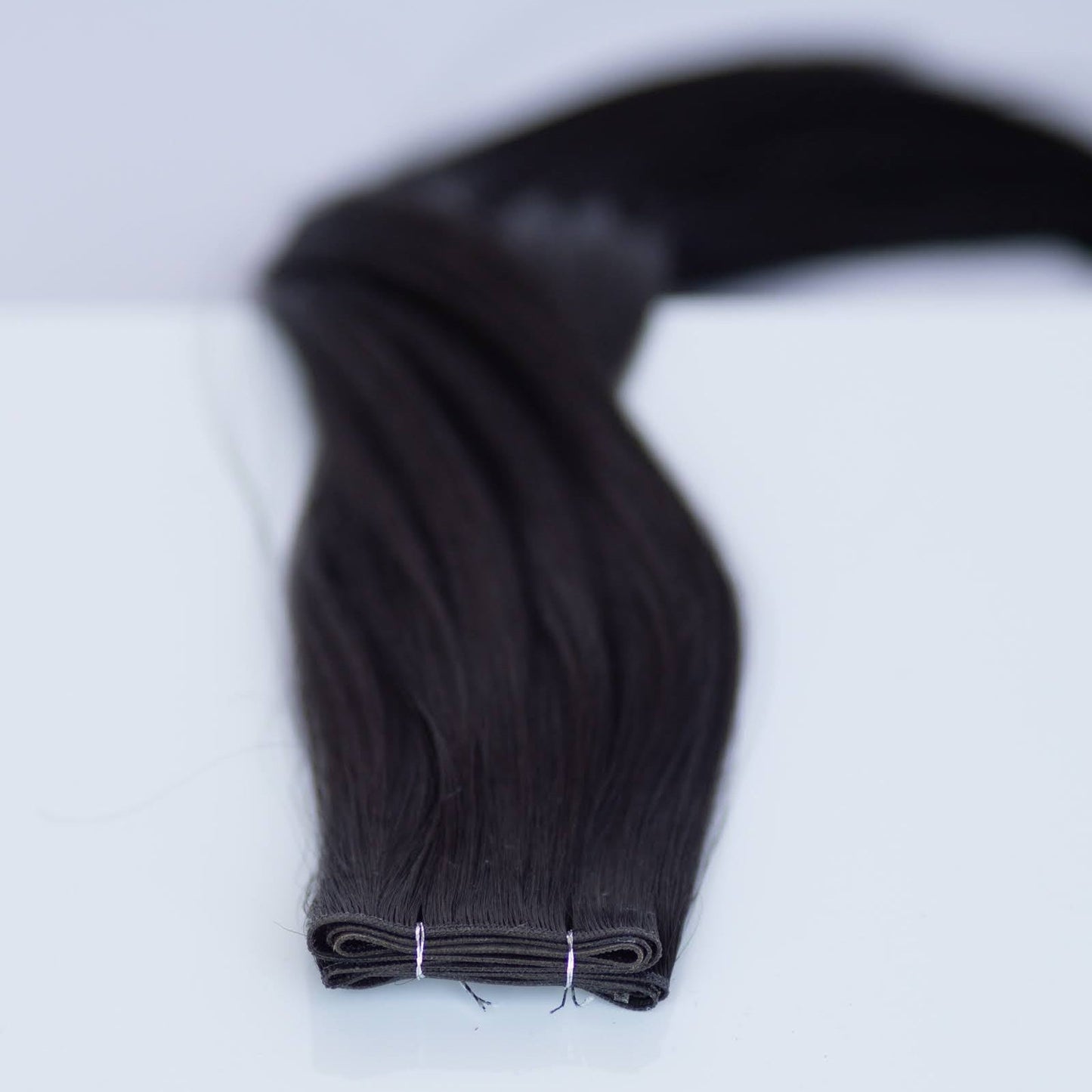 Genius (Micro) Weft 22" 88g Pro Blend Hair Extensions - #1B Midnight (aka Off Black)