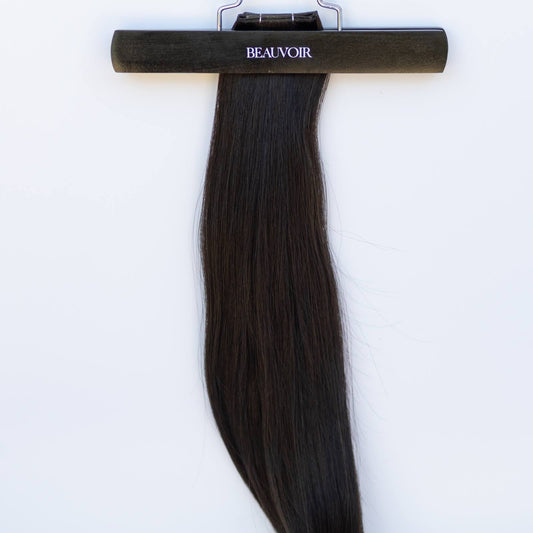 Genius (Micro) Weft 24" 94g Pro Blend Hair Extensions - #1C Espresso Brown (aka Mocha Brown)