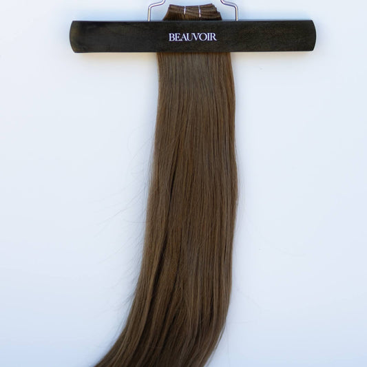 Genius (Micro) Weft 18" 68g Pro Blend Hair Extensions -#4 Roasted Walnut (aka Chocolate Brown)