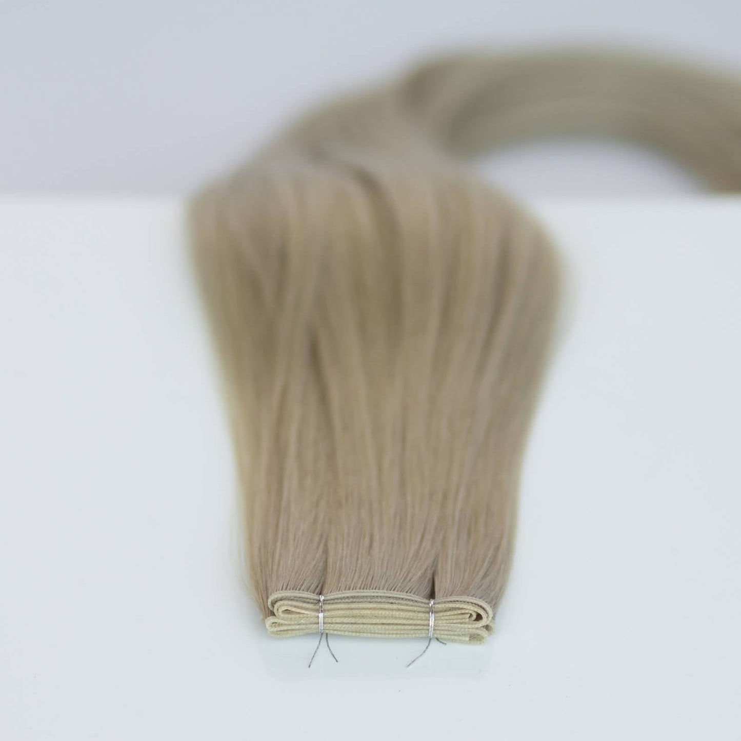 Genius (Micro) Weft 18" 68g Pro Blend Hair Extensions - #66 Pinot Grigio (aka Icy Silver)