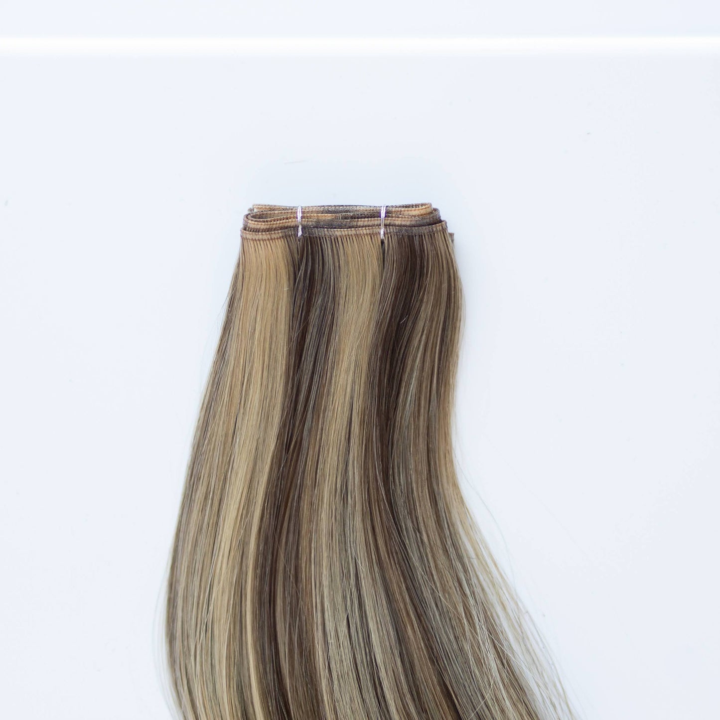 Genius (Micro) Weft 24" 94g Pro Blend Hair Extensions - #4/27 Chocolate Brulé (aka Highlight Chocolate Brown)