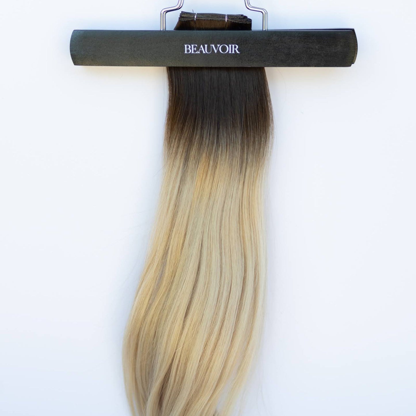 Genius (Micro) Weft 24" 94g Pro Blend Hair Extensions - #2/18 Café Noir Balayage (aka Balayage Dark Brown/Dirty Blonde)