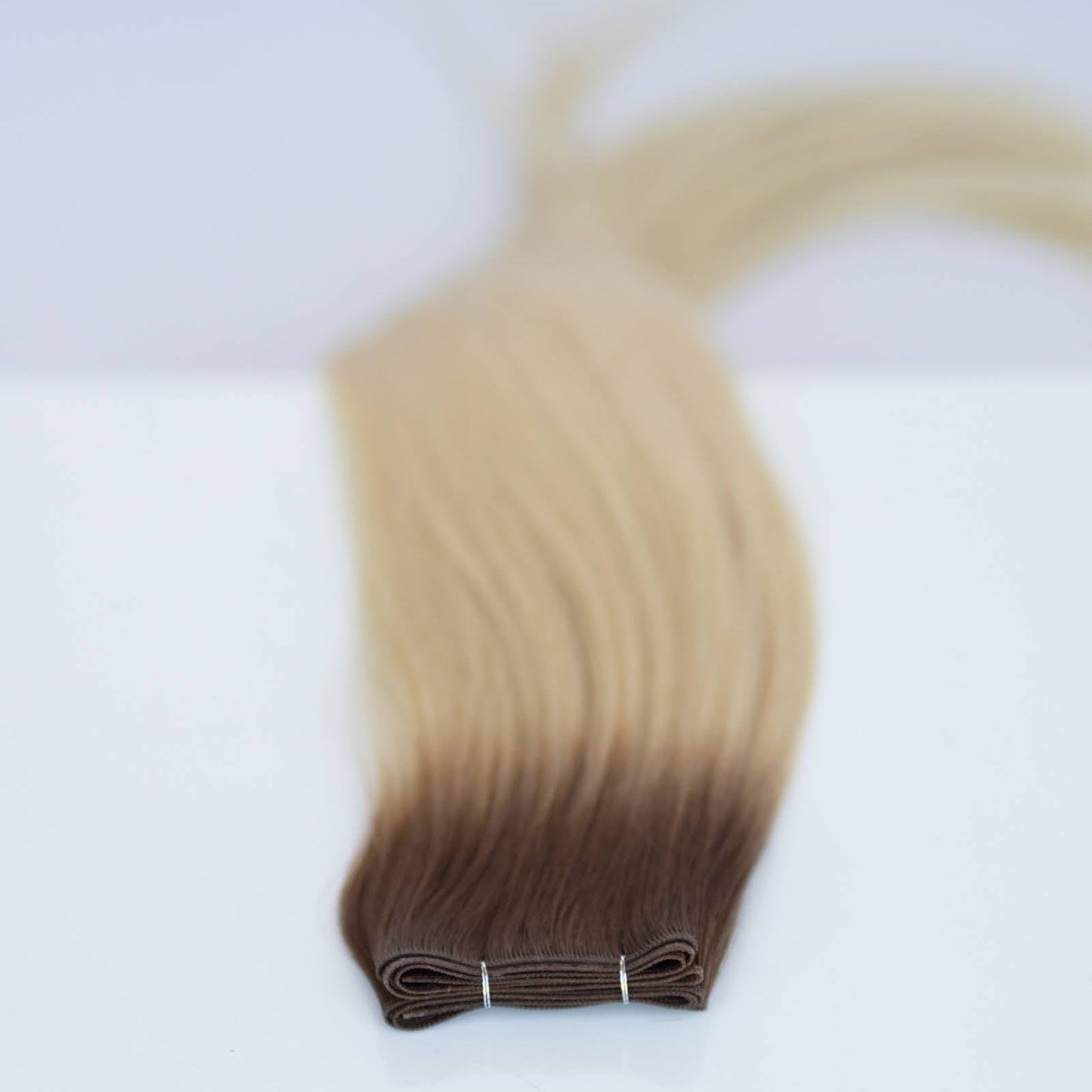 Genius (Micro) Weft 22" 88g Pro Blend Hair Extensions - #T3/60 Cocoa Rooted Blonde (aka Rooted Walnut Brown/Ash Blonde)