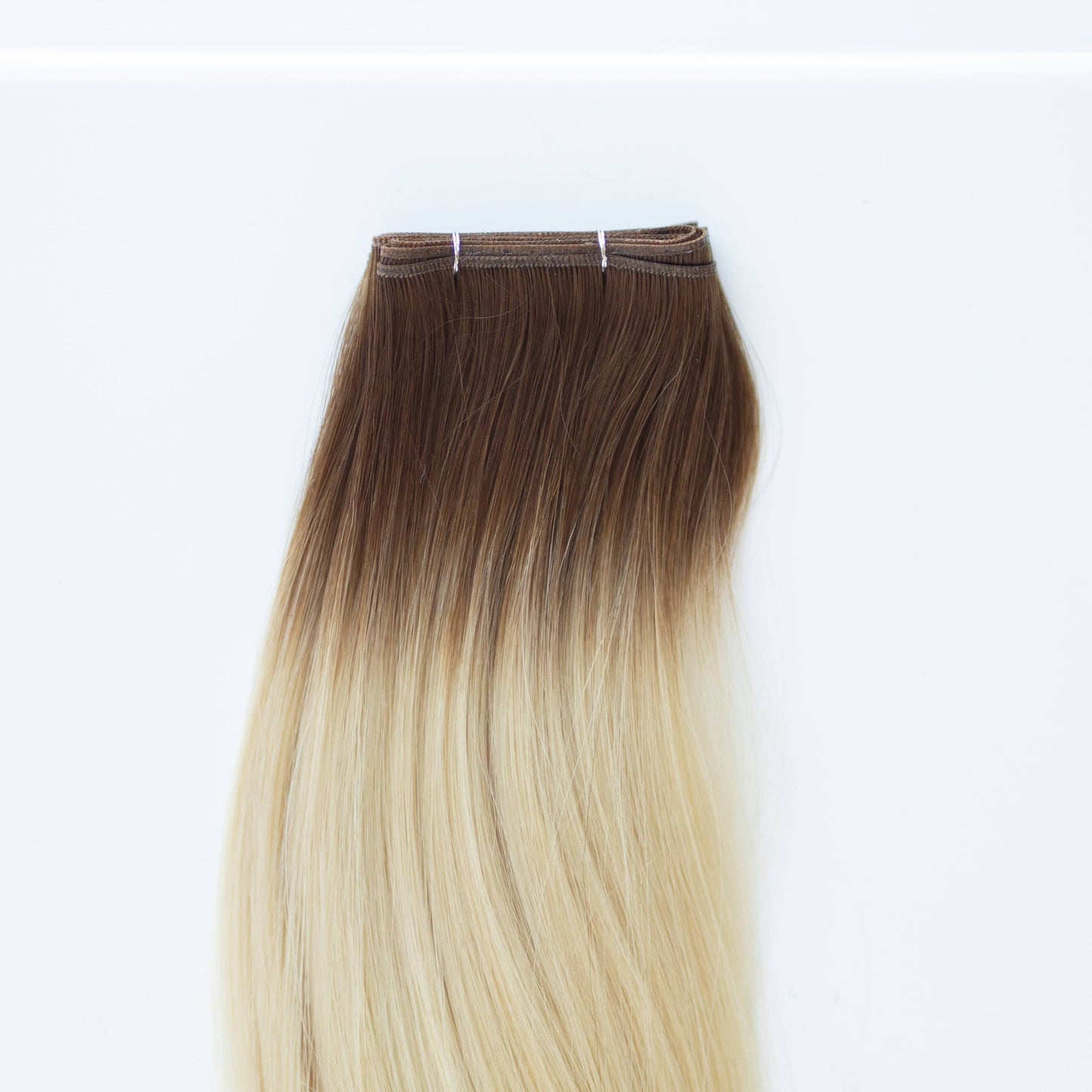 Genius (Micro) Weft 20" 80g Pro Blend Hair Extensions - #T3/60 Cocoa Rooted Blonde (aka Rooted Walnut Brown/Ash Blonde)