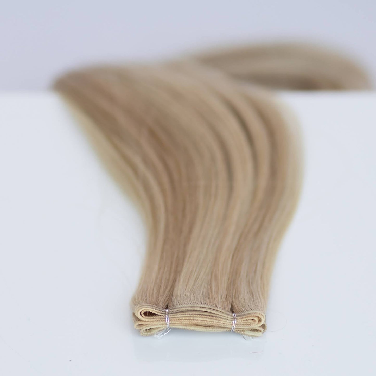 Genius (Micro) Weft 24" 94g Pro Blend Hair Extensions - #80/18/46 Summer Blonde (aka Piano Key White Truffle)