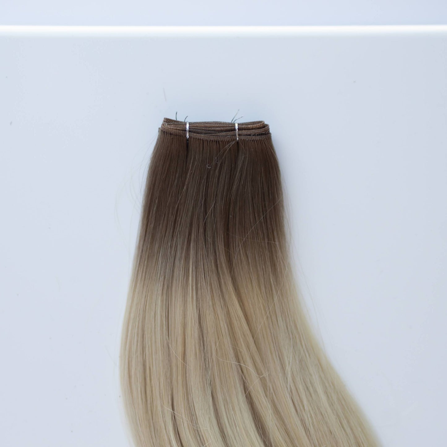 Genius (Micro) Weft 20" 80g Pro Blend Hair Extensions - #T1CC/80 Smokey Blonde (aka Cool Mochachino Brown/White Blonde)