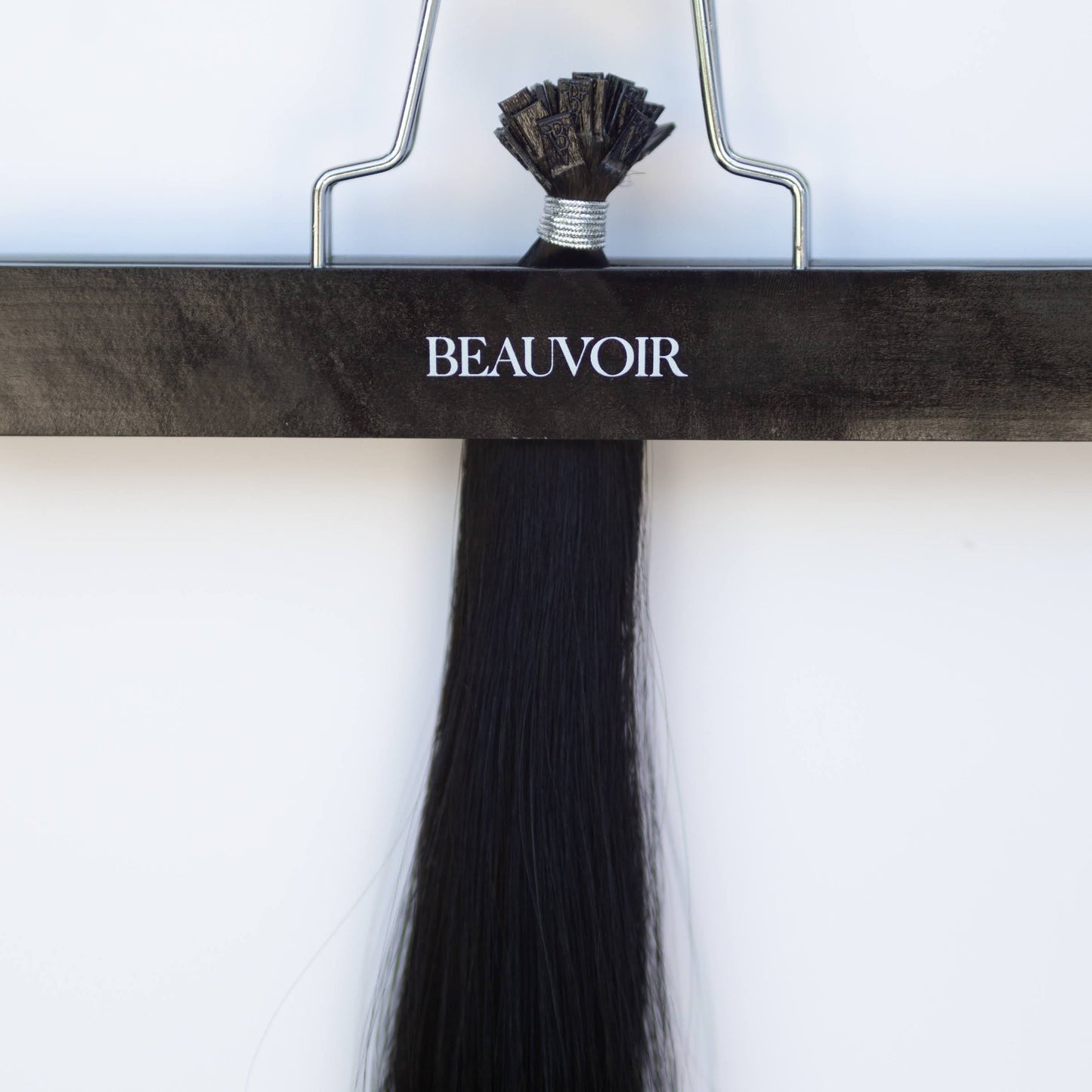 K-Tip 16" 25g Pro Blend Hair Extensions - #1 Noir (aka Jet Black)