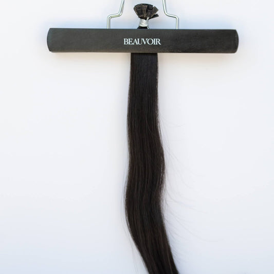 K-Tip 22" 25g Pro Blend Hair Extensions - #1C Espresso Brown (aka Mocha Brown)
