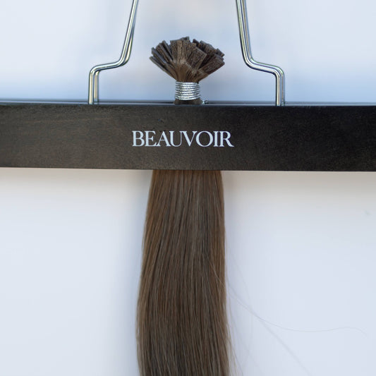 K-Tip 20" 25g Pro Blend Hair Extensions - #4 Roasted Walnut (aka Chocolate Brown)