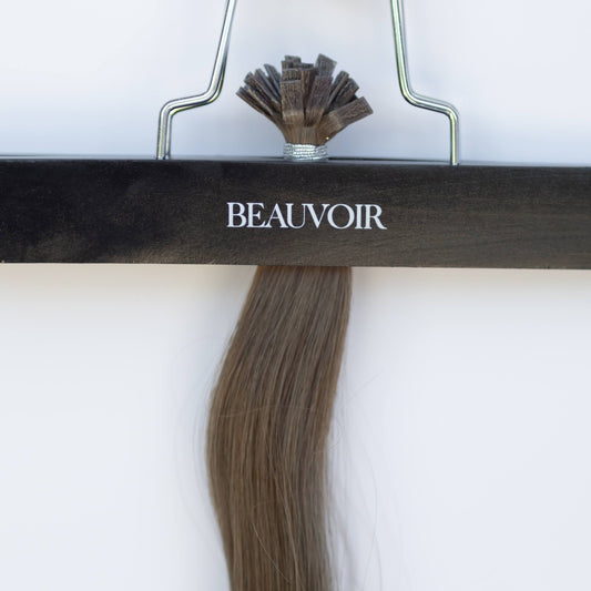 K-Tip 24" 25g Pro Blend Hair Extensions - #8 Whiskey Brown (aka Ash Brown)