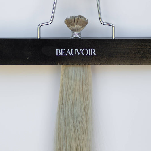 K-Tip 18" 25g Pro Blend Hair Extensions - #66 Pinot Grigio (aka Icy Silver)