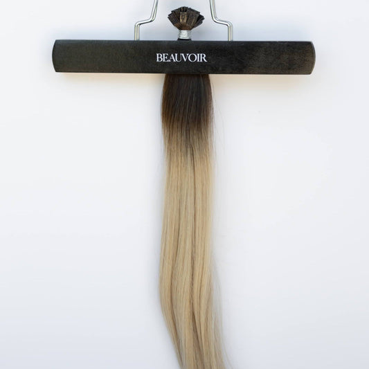 K-Tip 20" 25g Pro Blend Hair Extensions - #2/18 Café Noir Balayage