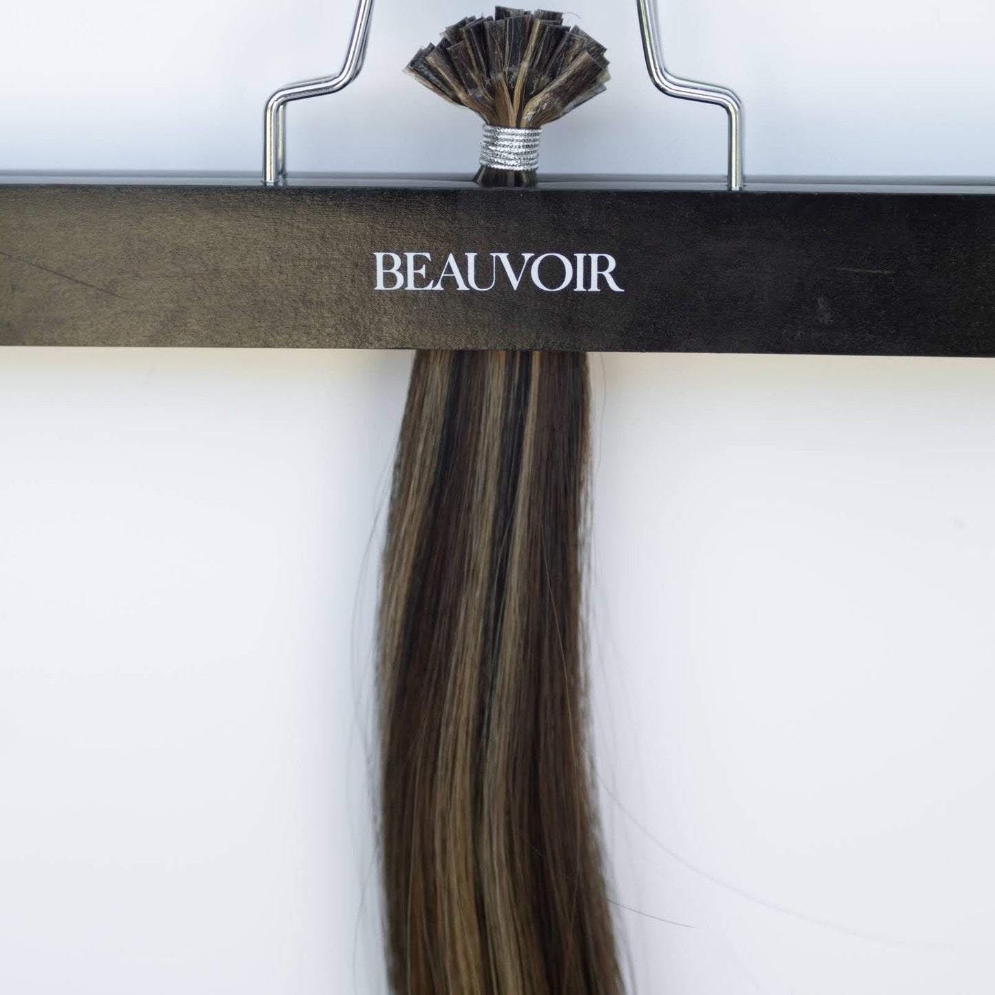 K-Tip 16" 25g Pro Blend Hair Extensions - #1B/2/6 Dark Chocolate Caramel (aka Piano Key Chocolate Drip)