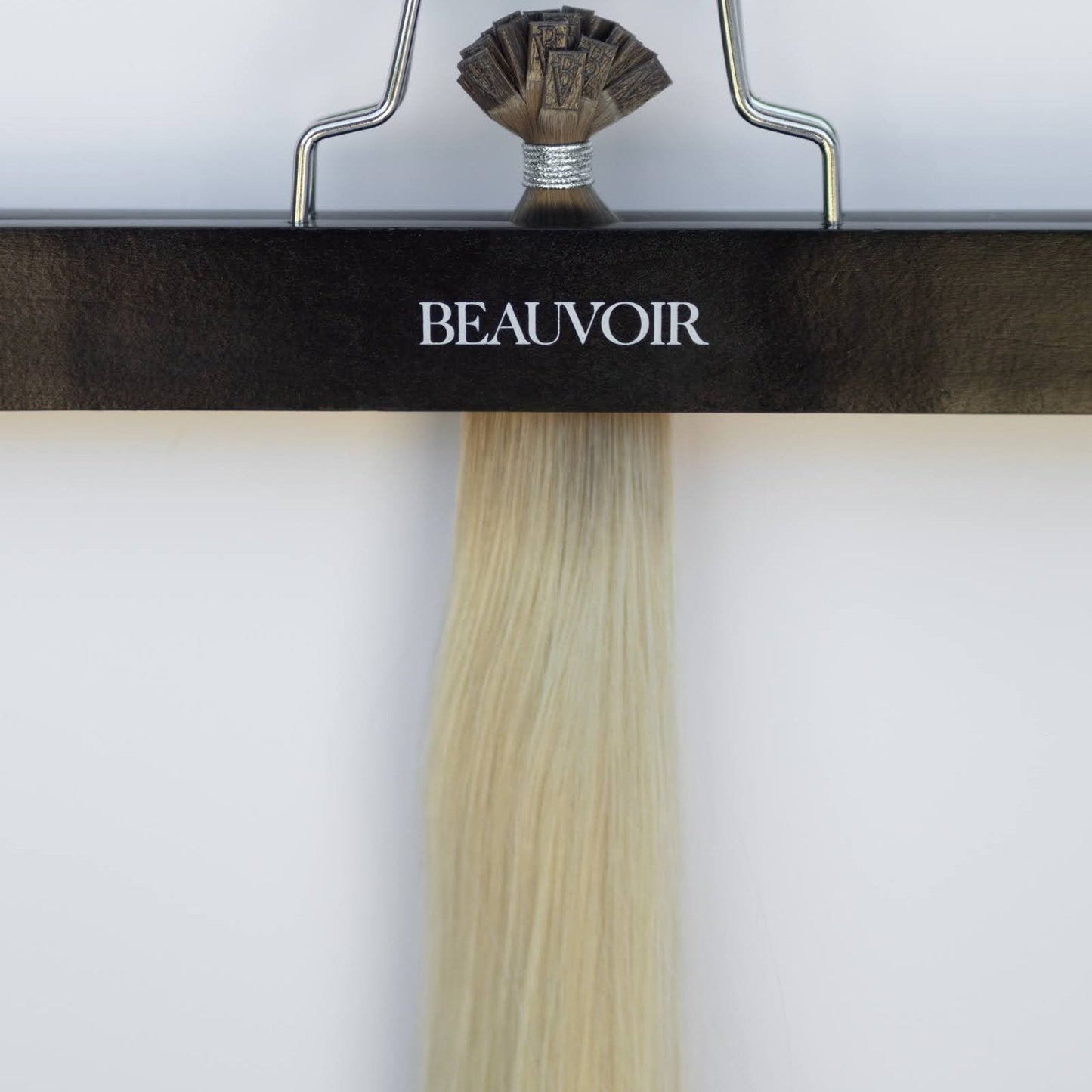 K-Tip 20" 25g Pro Blend Hair Extensions - #T1CC/80 Smokey Blonde (aka Cool Mochachino Brown/White Blonde)