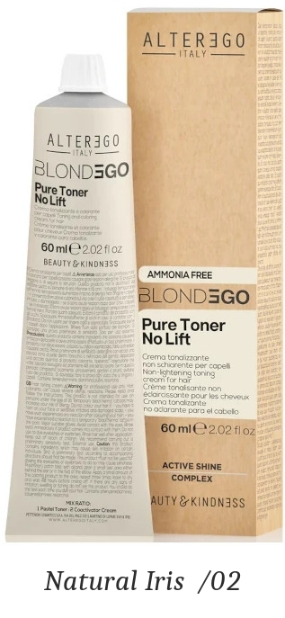 BlondEgo No Lift Toner — Natural Iris /02 packaging