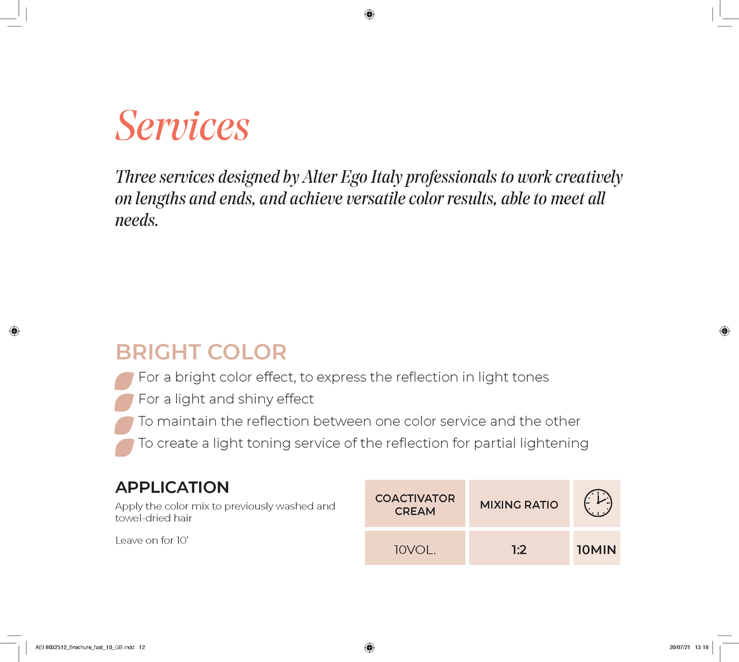 Alter Ego Italy — FAST Color 10' - Ten Minute Professional Colour