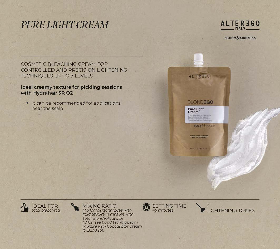 ALTER EGO ITALY - BlondEgo Series - Pure Light Cream (500g)