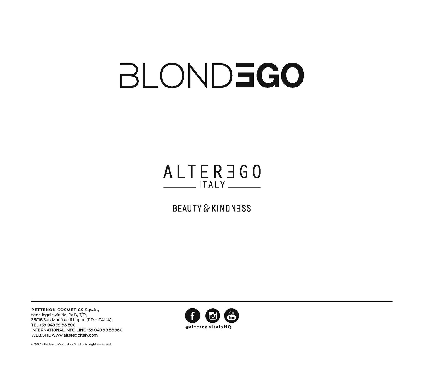 ALTER EGO ITALY - BlondEgo Series - Total Blond Activator