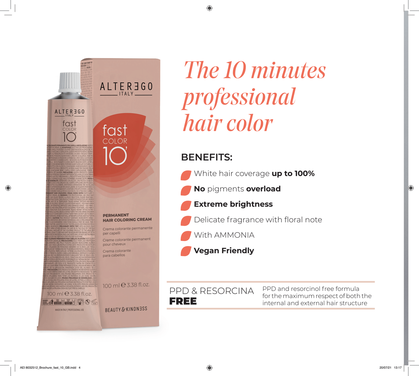 Alter Ego Italy — FAST Color 10' - Ten Minute Professional Colour