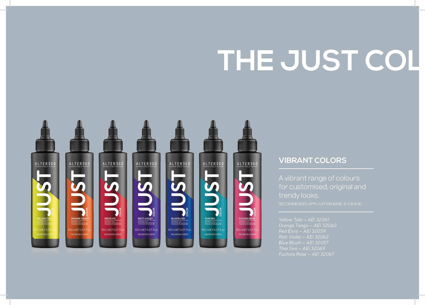 ALTER EGO ITALY- Just Color Series (14 Shades - Select from Menu)