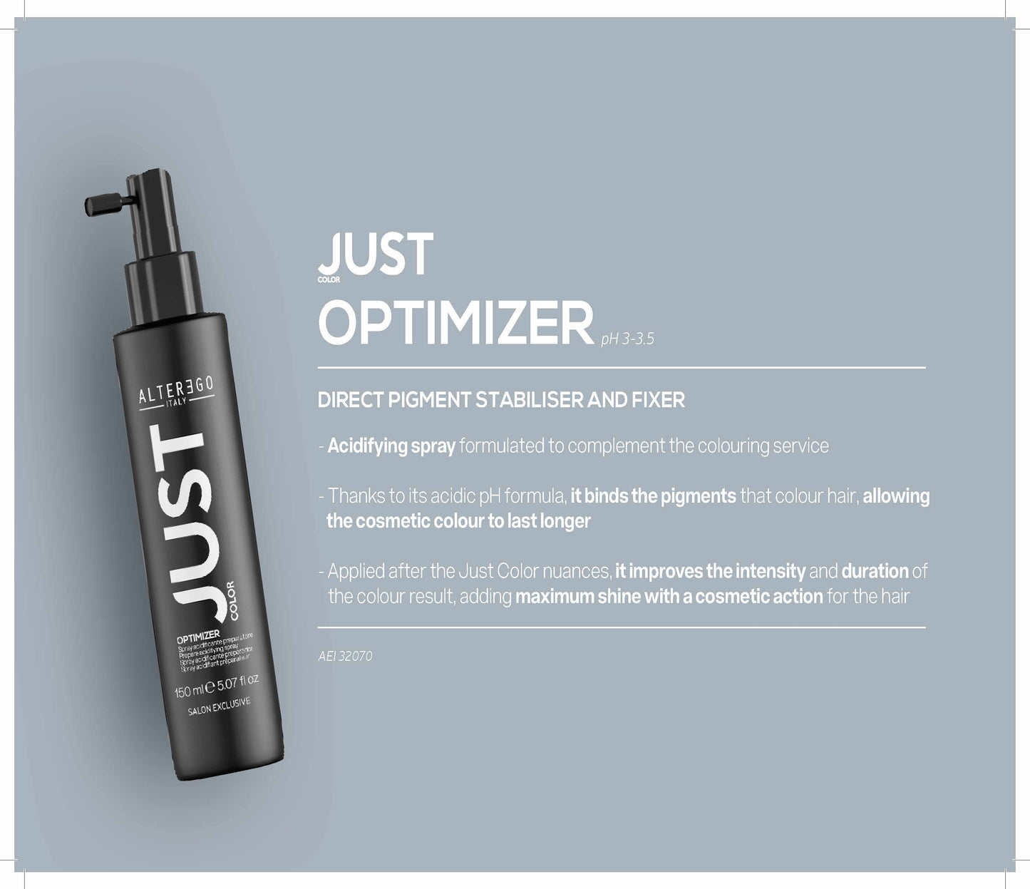 ALTER EGO ITALY- Just Color Series (14 Shades - Select from Menu)